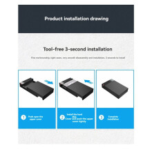 2 Set 3.5 Inch to USB 3.0 HDD Case - External Hard Drive Enclosure, Data Transfer,HDD Box for PC and Laptop US PLUG