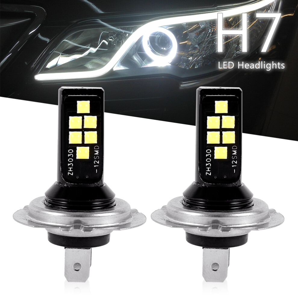 Miuline H7 Led Headlight Bulbs High Low Beam, 120W Super Bright Headlight Headlamp Fog Lights Bulbs Gold/Amber 9028731965703