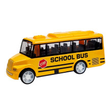 Fajna symulacja modelowania, interesujący autobus szkolny z odlewaną zabawką z napędem pull-back dla dzieci powyżej 3 lat