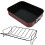 Carbon Steel Roasting Pan with Rack and Handle Nonstick 1