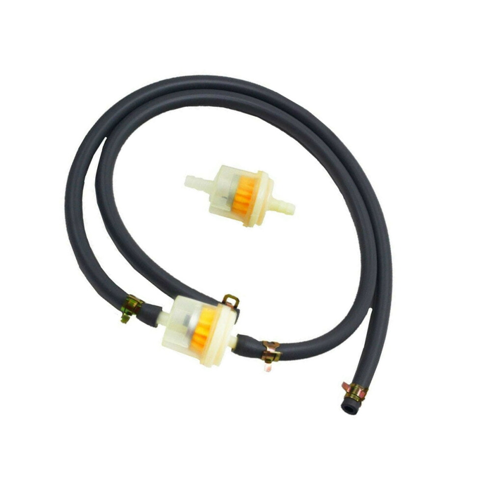 Briggs Stratton Kohler 1/4" Fuel Line Kit For Motorcycle Lawn Mower Engine Fuel Line Hose Filter And 4 Clips 9028731066387