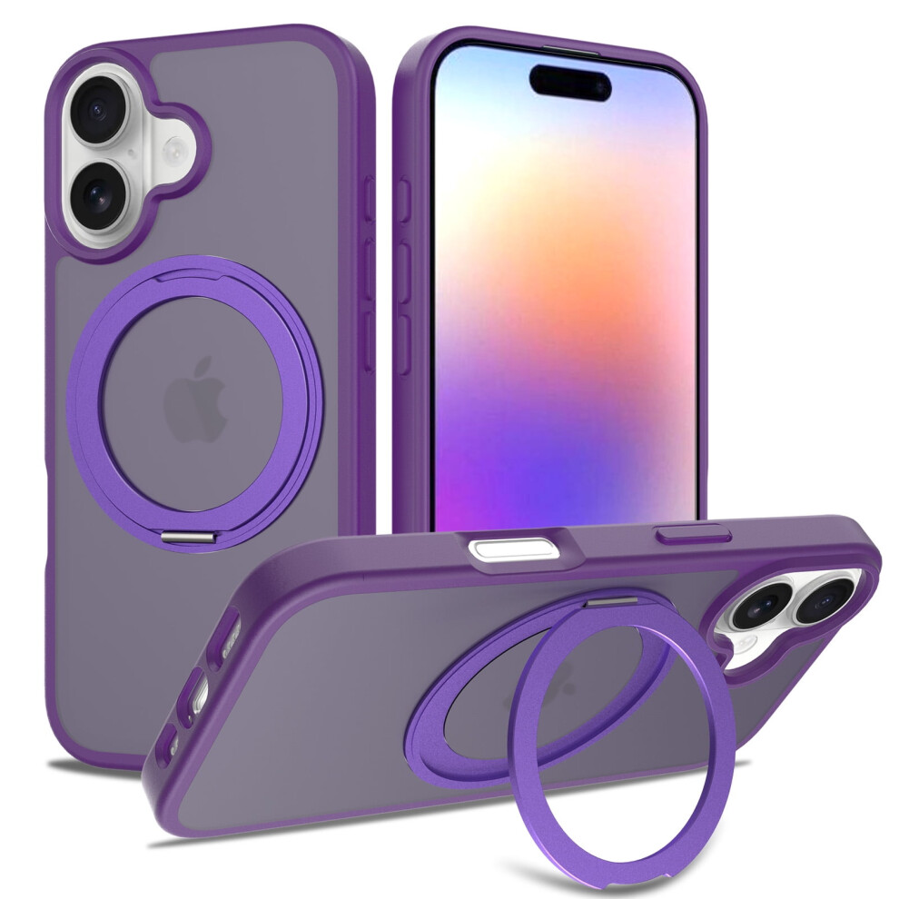 Iphone 17 Case 6.3" Â Shockproof, 360 Rotatable Stand, 16Ft Drop Protection, Clear Back, Compatible With Magsafe 9028731968605