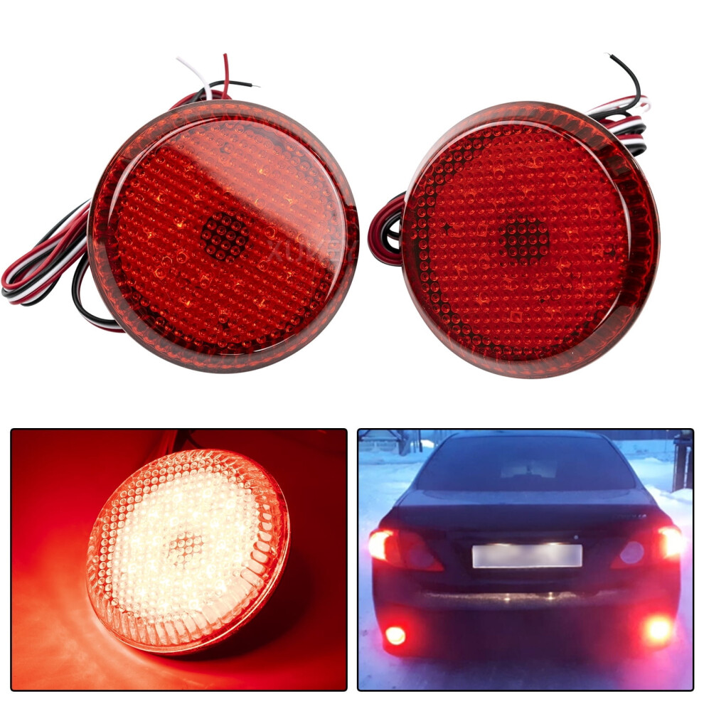 2X Led Tail Rear Bumper Reflector S Brake Lamp For Toyota Corolla 2007-2010 Light 9028731968797