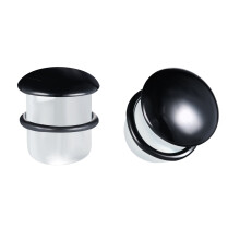 1 pár 3-25MM jednoduché rozšířené špunty do uší, tunely, skleněné ušní měřidla, protahování ušních lalůčků, piercing