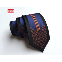 Men's Floral Jacquard Skinny Neck Tie 6 cm