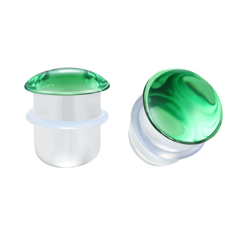 Glass Ear Plugs Single Flare 3-25mm 1 Pair