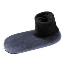 Chaussettes-chaussons pour homme, chaussettes duveteuses, chaussettes d'hiver, chaussettes chaudes, chaussettes douces, grises, taille unique