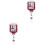 2Pcs Retractable Nurse Badge Reel Acrylic Multi-Function Badge Holder 8