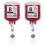 2Pcs Retractable Nurse Badge Reel Acrylic Multi-Function Badge Holder 9