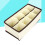 1Boîte Beige 8 Sections Rangement Sous-Vêtements Efficace 8