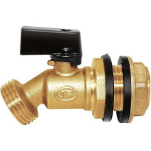 (A) Rain Barrel Spigot 3/4" Threaded Quarter Turn Ball Valve