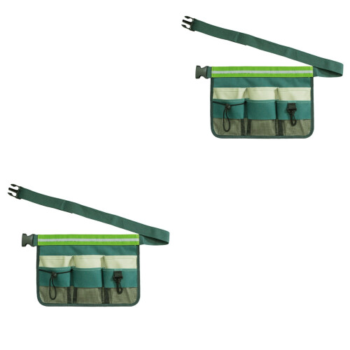2Pièces Organisateur Taille Outils Vert Clair Ajustable Et Solide 2