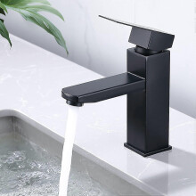 Homelody faucet bathroom black vanity tap tap faucet washbasin angular bathroom mixed battery sink stainless steel single steel one -lever mixer bathr