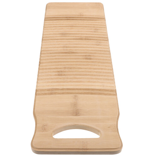 solid bamboo scrubbing board 60cm anti-slip for home laundry washing 2