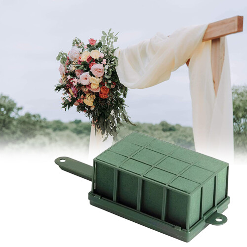 Bloemenfoamhouder met handvat 2