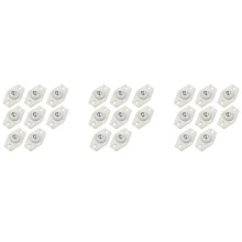 24 Pieces Self Adhesive Caster Wheels Swivel Wheels 360 Degree Rotation Sticky Pulley with Bearings (White)