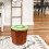 Decorative Orange Folding Storage Stool For Bedroom 1pcs 4
