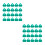 40Pièces Clips Fixation Filet D'ombre Vert, Multiples Usages Jardin 3