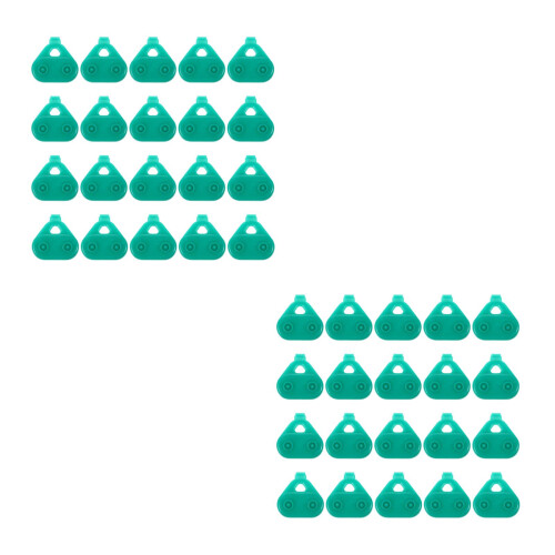 40Pièces Clips Fixation Filet D'ombre Vert, Multiples Usages Jardin 2