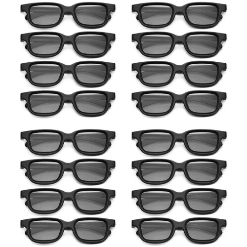16Pcs Polarized Passive 3D Glasses for Cinema IMIX Screen