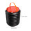 2Pcs Black Plastic Foldable Trash Can for Outdoor Camping and Home Use 2