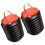 2Pcs Black Plastic Foldable Trash Can for Outdoor Camping and Home Use 5