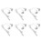 6 Pcs 3.5mm In-Ear Stereo Earbuds Headphone Earphone Headset for Mobile Phone MP4 MP3 1