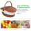 Basket Plastic Fruit Exquisite Workmanship Rustic 7