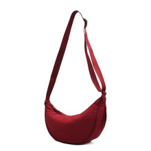 (Wine red) KINCJON New Arrive Crescent Bag For Women Men Small Sling Crossbody Bag With Half Moon Shape