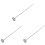 3Pcs Silver Soil Thermometer Gardening Tool Durable Probe for Home Use 2