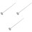 3Pcs Silver Soil Thermometer Gardening Tool Durable Probe for Home Use 3