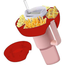 (RED)Stanley Cup 30 Oz Snack Bowl With Handle, Reusable Snack Bowl, Stanley Accessories