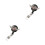 2Pcs Black Decorative Rhinestone Badge Reel Clips for Home Use 5