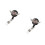 2Pcs Black Decorative Rhinestone Badge Reel Clips for Home Use 9