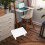 Mlins  Step Stool Foldable Foot Rest Footstool Stepping Office White 10