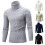 Herretrøjer med rullekrave Moderigtige kabelstrikkede pullovere Basic Solid Jumpertop 7