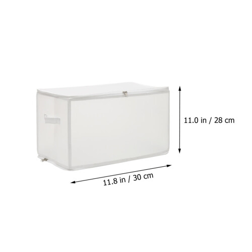 2Pcs Stackable Plastic Clothes Box Wardrobe Organizer Container 1