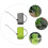 2Pièces Vert Plastique Acier Pour Arrosage 9