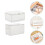 2Pcs Stackable Plastic Clothes Box Wardrobe Organizer Container 3