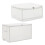 2Pcs Stackable Plastic Clothes Box Wardrobe Organizer Container 7