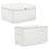 2Pcs Stackable Plastic Clothes Box Wardrobe Organizer Container 8