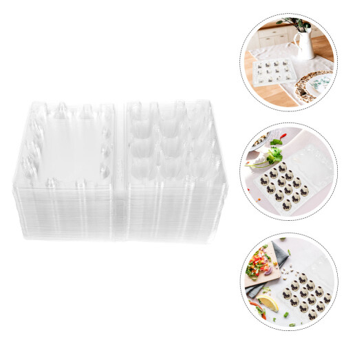 100 Pièces Boîtes À Œufs De Caille Jetables Transparentes 2