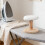 Compact Wooden Ironing Board White Round Pad for Home Sewing 7