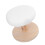Compact Wooden Ironing Board White Round Pad for Home Sewing 9
