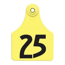 Allflex Global Large Numbered Tags 1-25 Yellow, 1 Count