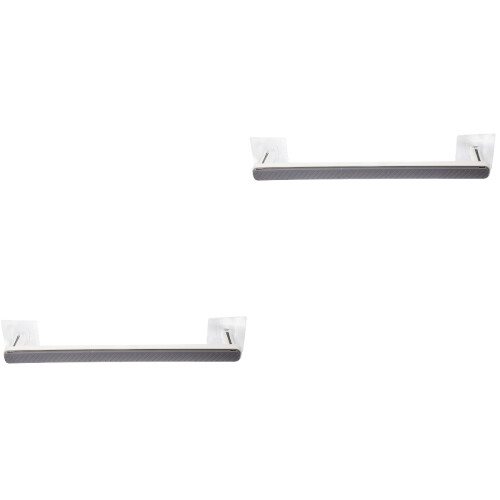 2Pcs Wall Mounted Shoe Rack Punch Free Multipurpose Towel Organizer 2