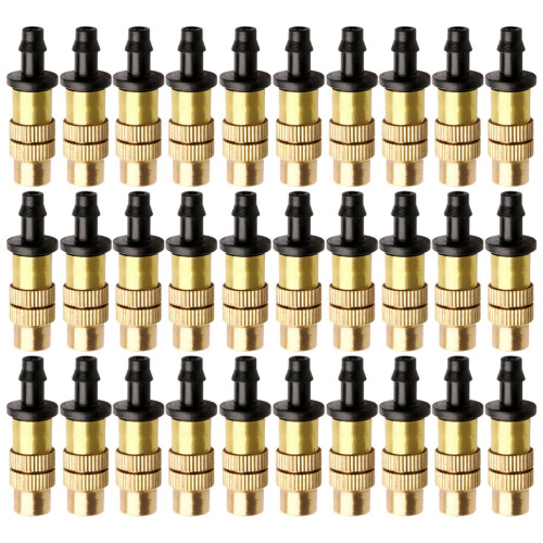 50pcs copper adjustable spray nozzle for garden irrigation watering 2
