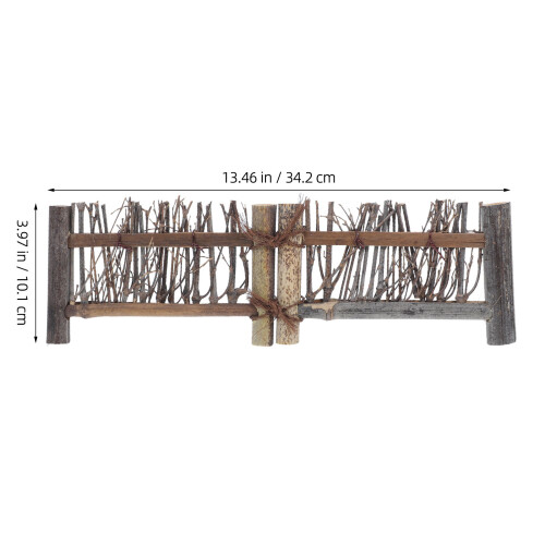 Handcrafted Mini Bamboo Picket Fence Garden Decor 1