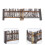 5pcs Mini Bamboo Fence Garden Picket Decorative Handcrafted 9