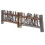 5pcs Mini Bamboo Fence Garden Picket Decorative Handcrafted 2
